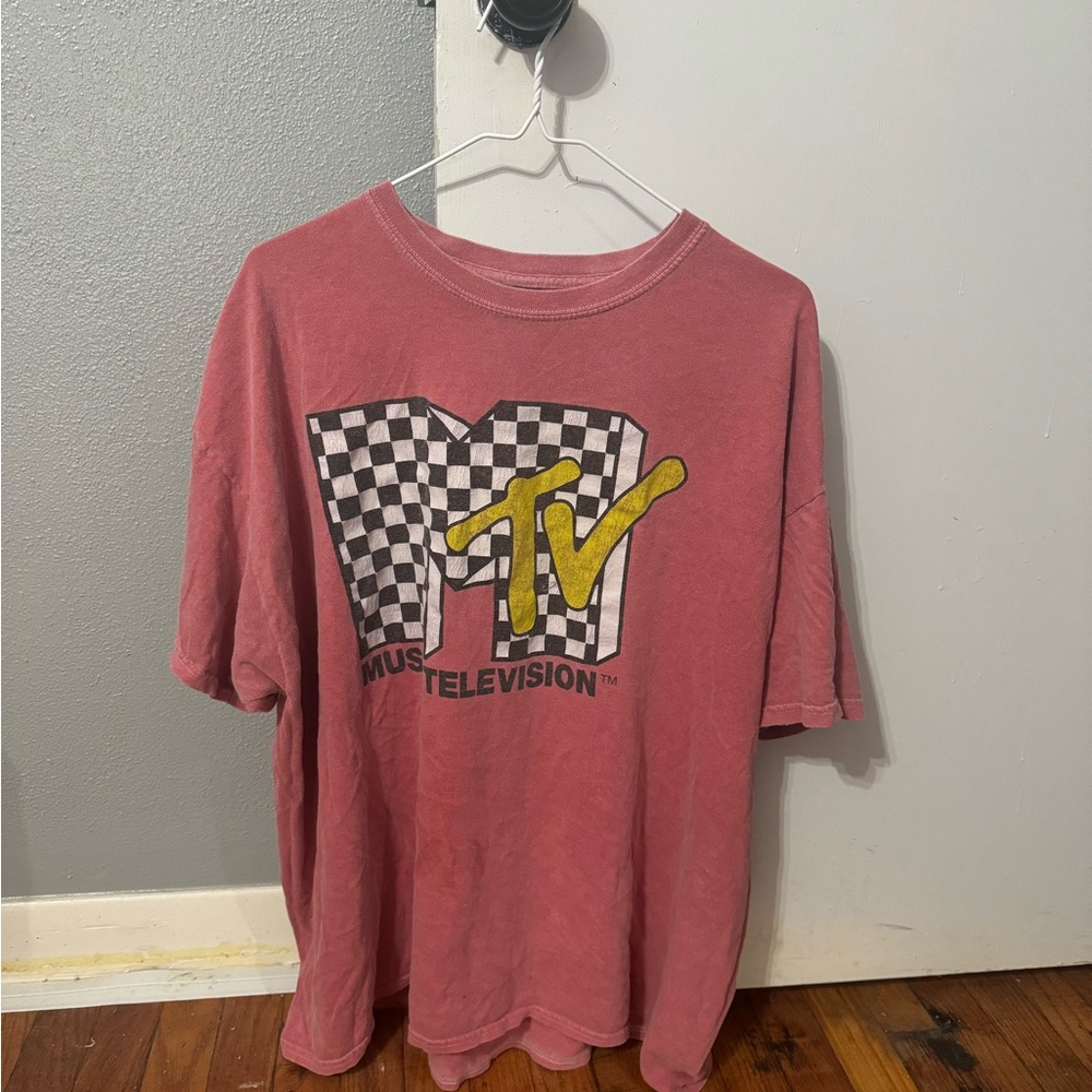 MTV x Forever 21 Checkered Graphic Tee